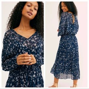 Free People Wall Flower Midi Dress